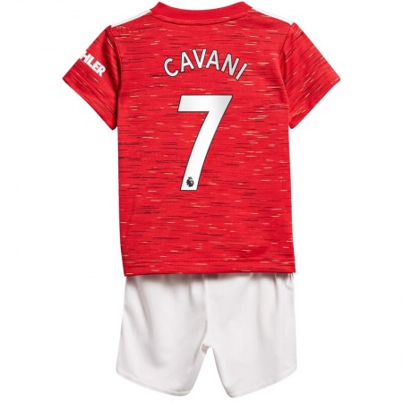 Billiga Fotbollströjor Manchester United Edinson Cavani 7 Barn Hemma tröja 2020/21 Kortärmad